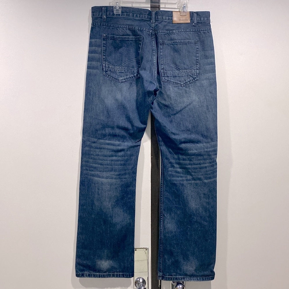 Firetrap Blue Washed Five Pockets Denim Cotton Jeans Men's Size 36 Long !!